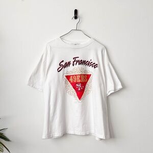 Super Rare True Vintage 1992 San Francisco 49'ers Cliff Engle SS T-Shirt USA